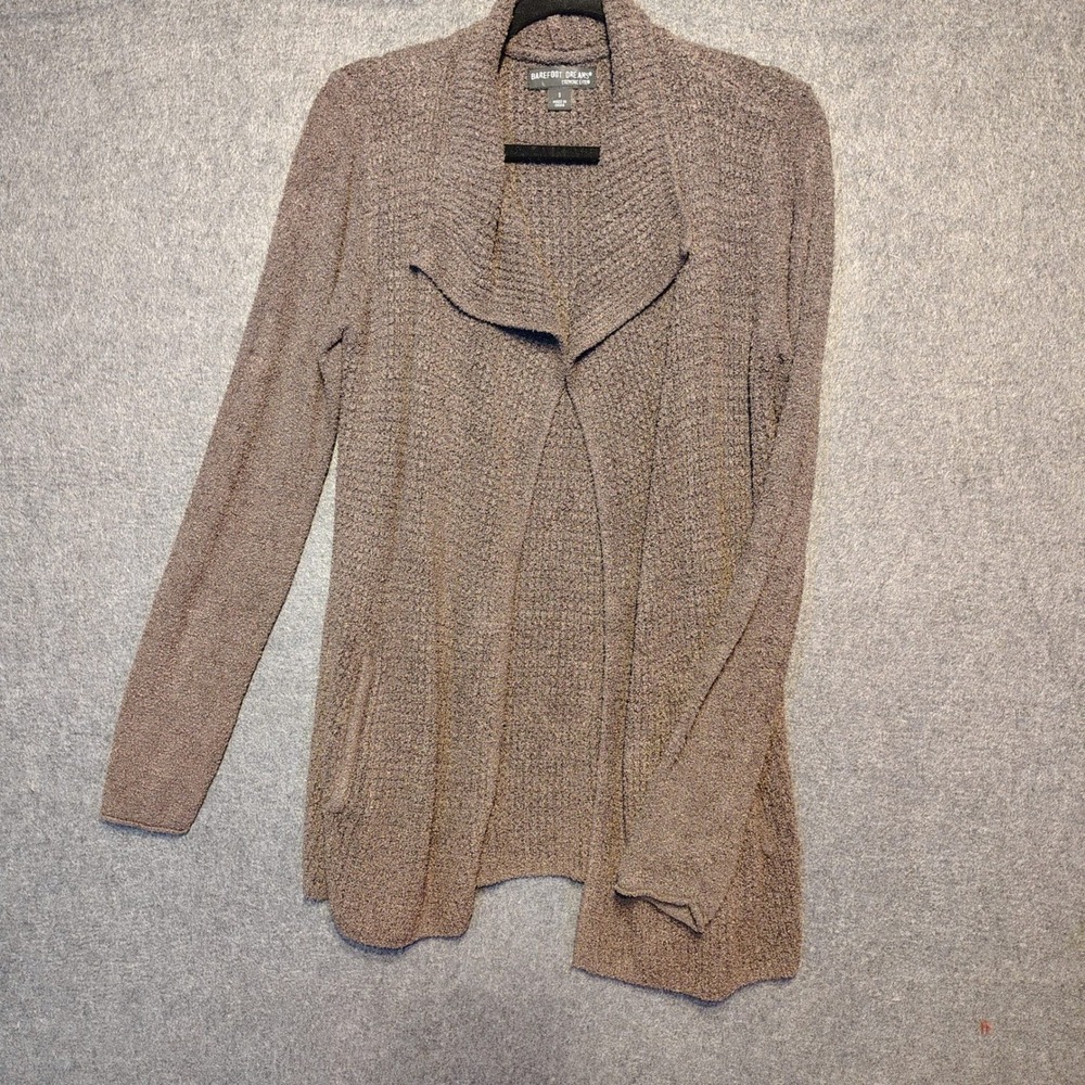Barefoot Dreams Sm CozyChic Knit Cardigan Open Front Cabin Soft Girl Gorpcore